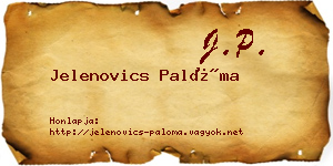 Jelenovics Palóma névjegykártya