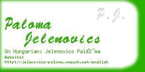 paloma jelenovics business card